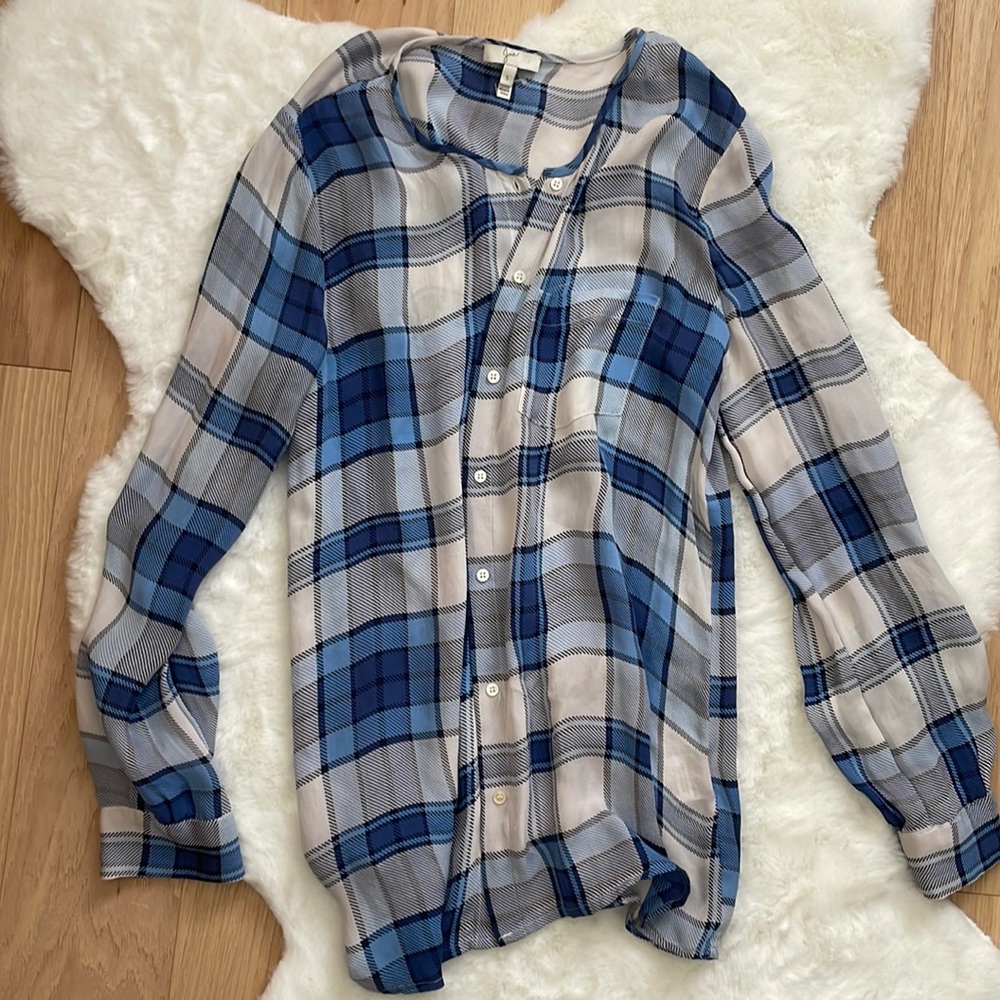 Joie Silk Flannel Blouse